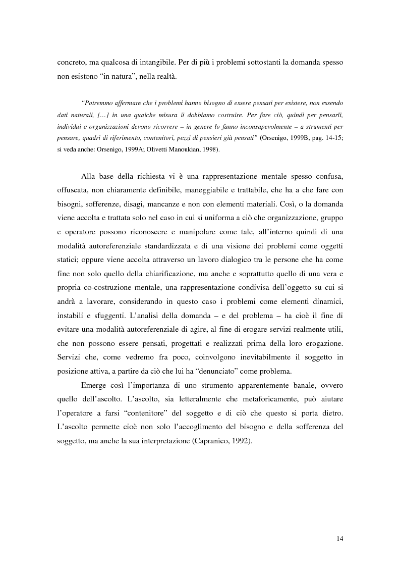 Anteprima della tesi: Migliorare la qualità nei servizi ospedalieri. Una ricerca di psicologia applicata, Pagina 14