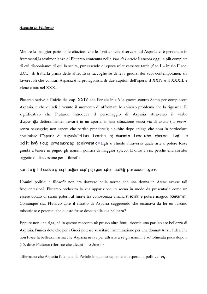 Anteprima della tesi: A scuola da Aspasia: uomini e donne tra retorica e politica nell'Atene del V secolo a.C., Pagina 6