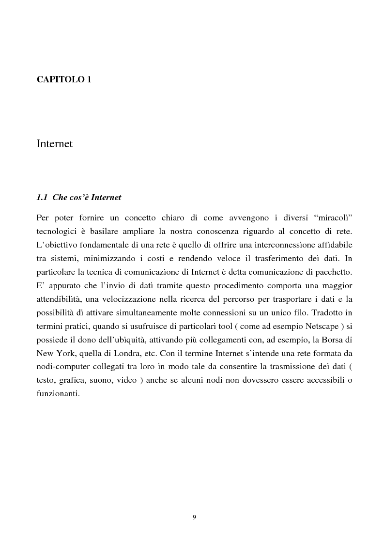 Anteprima della tesi: Internet come nuovo strumento di comunicazione e di vendita, Pagina 4
