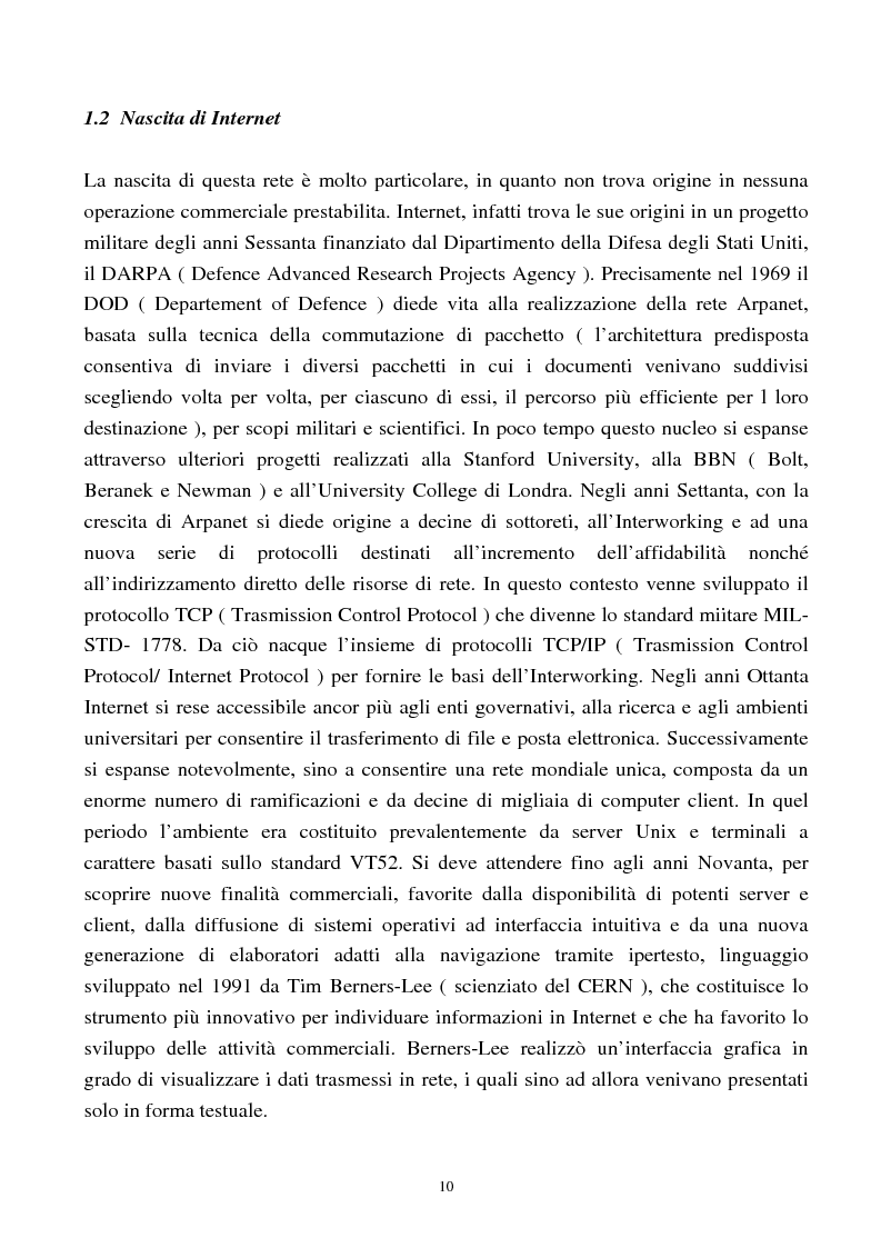 Anteprima della tesi: Internet come nuovo strumento di comunicazione e di vendita, Pagina 5