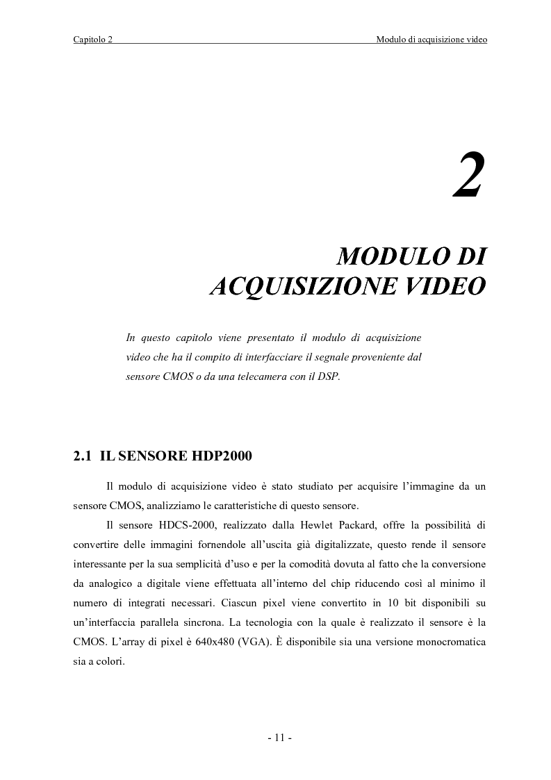 Anteprima della tesi: Scheda di acquisizione segnale video con DSP floating Point, Pagina 11