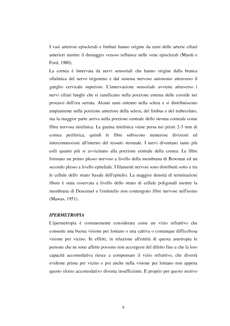 Anteprima della tesi: Lasik nel trattamento dell'ipermetropia. Aspetti clinici e medico-legali, Pagina 6