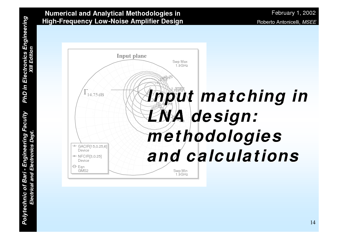 Anteprima della tesi: Numerical and Analytical Methodologies in High-Frequency Low-Noise Amplifier Design, Pagina 14