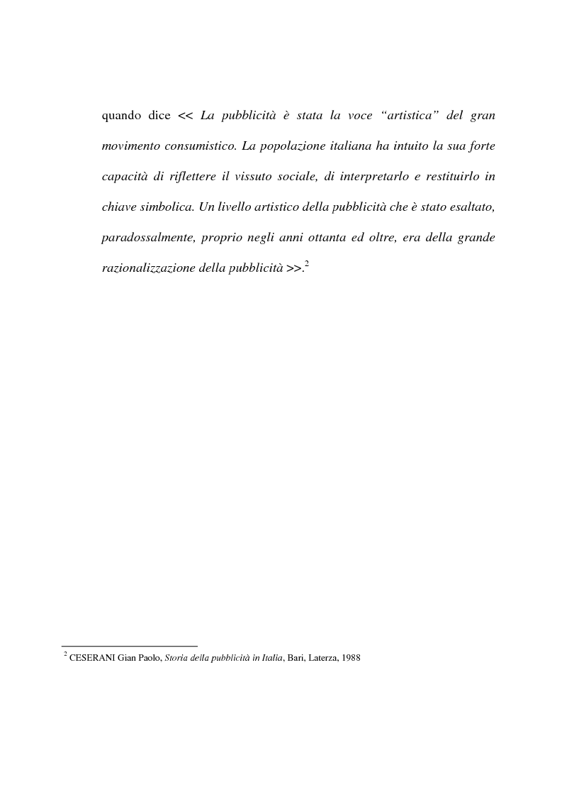 Anteprima della tesi: L'evoluzione del linguaggio pubblicitario della Barilla (dal 1910 al 2001), Pagina 10