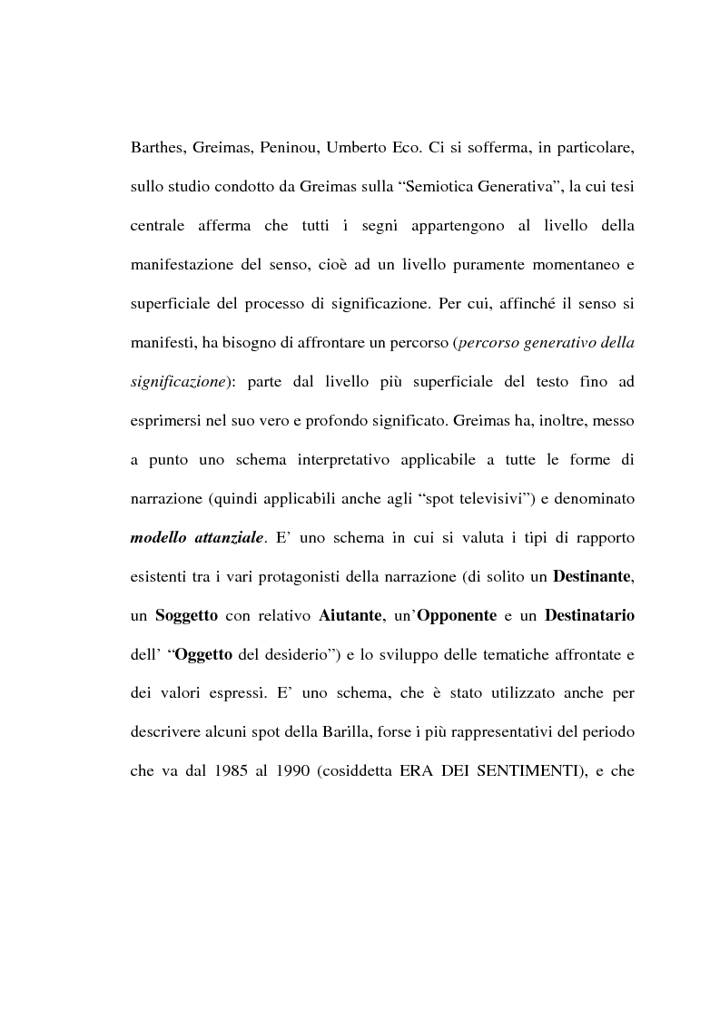 Anteprima della tesi: L'evoluzione del linguaggio pubblicitario della Barilla (dal 1910 al 2001), Pagina 3
