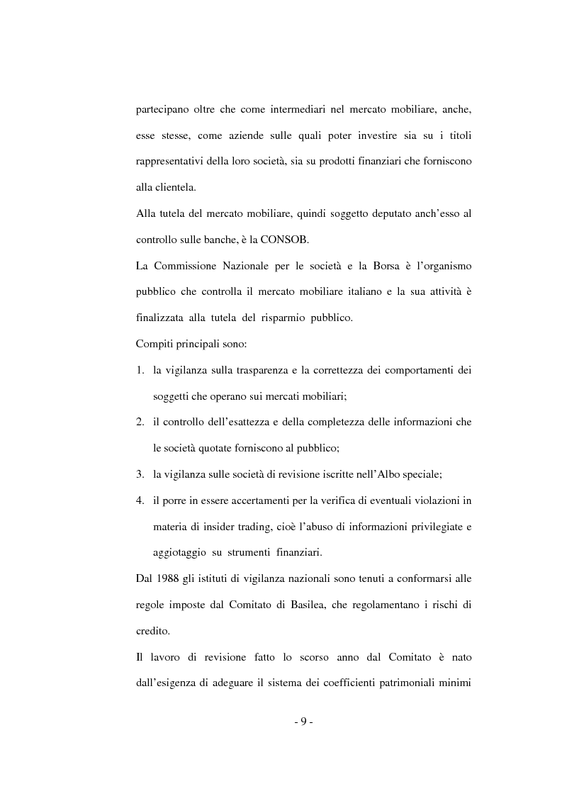 Anteprima della tesi: La funzione del controllo in banca, Pagina 5