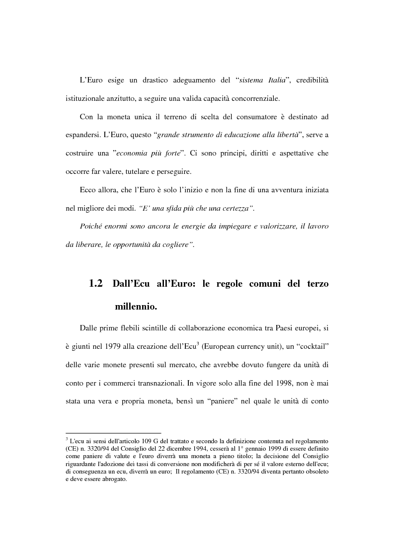 Anteprima della tesi: L'euro e i cittadini: aspettative e timori, Pagina 12