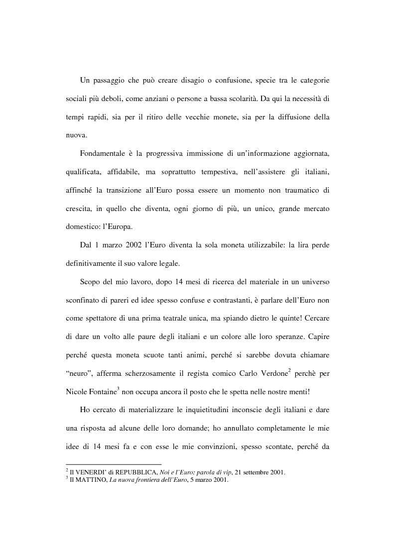 Anteprima della tesi: L'euro e i cittadini: aspettative e timori, Pagina 4