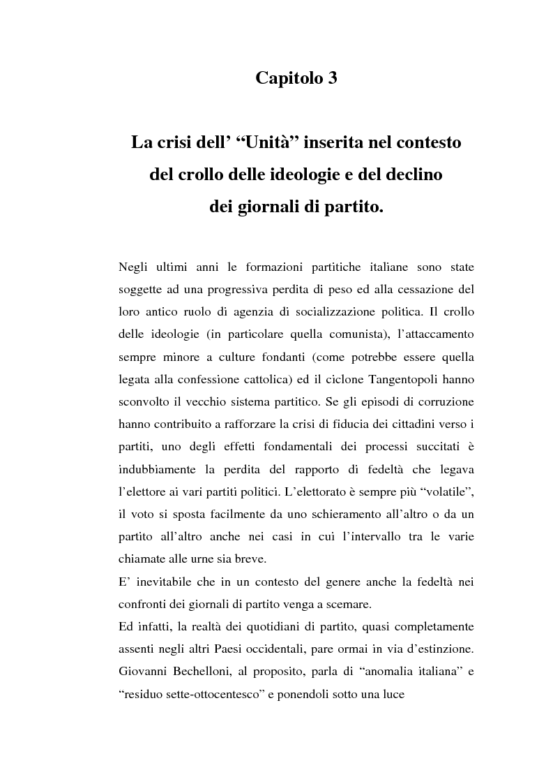 Anteprima della tesi: ''L'Unità'' dal 1990 al 2000. Il perché di una crisi, Pagina 6