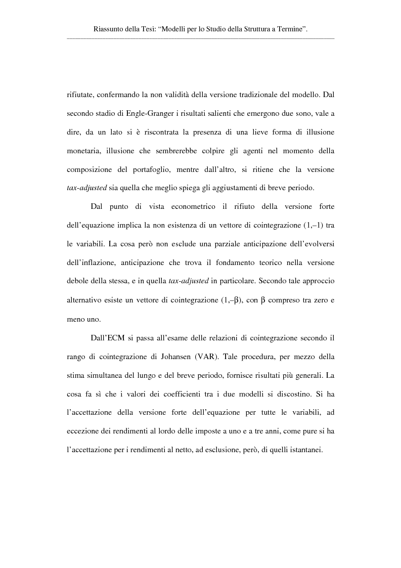 Anteprima della tesi: Modelli per lo studio della struttura a termine, Pagina 4