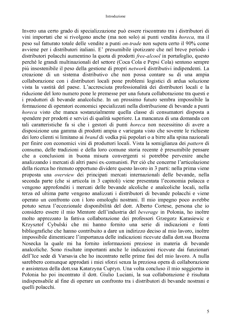 Anteprima della tesi: La distribuzione di bevande in Polonia, Pagina 3