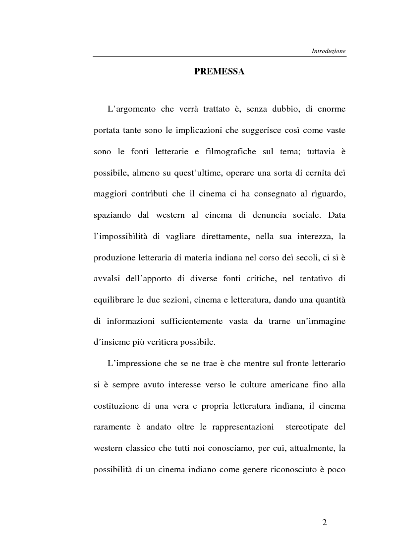 Anteprima della tesi: L'Indiano d'America tra letteratura e cinema, Pagina 2