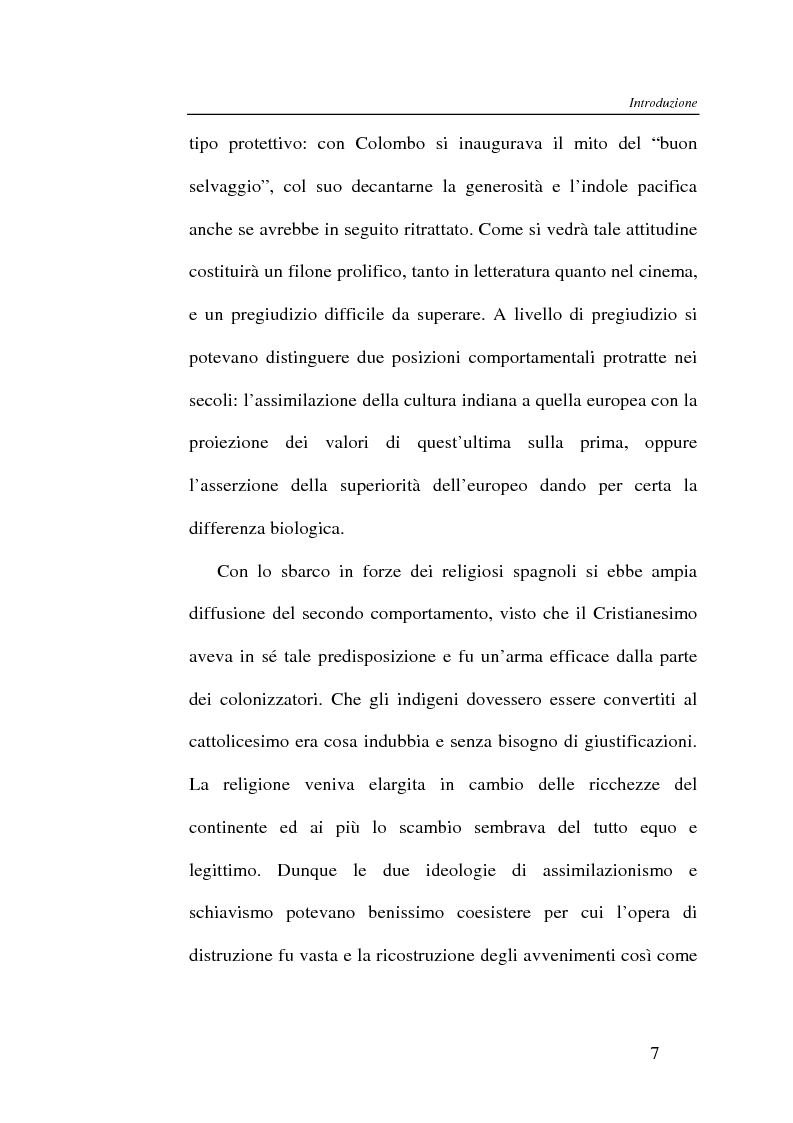Anteprima della tesi: L'Indiano d'America tra letteratura e cinema, Pagina 7