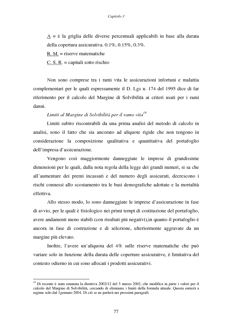 Anteprima della tesi: Il margine di solvibilità ed il risk based capital nel controllo della solvibilità delle imprese di assicurazione, Pagina 12