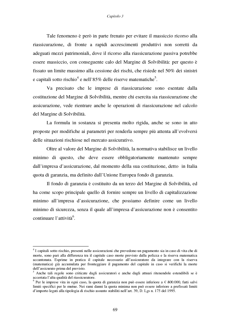 Anteprima della tesi: Il margine di solvibilità ed il risk based capital nel controllo della solvibilità delle imprese di assicurazione, Pagina 4