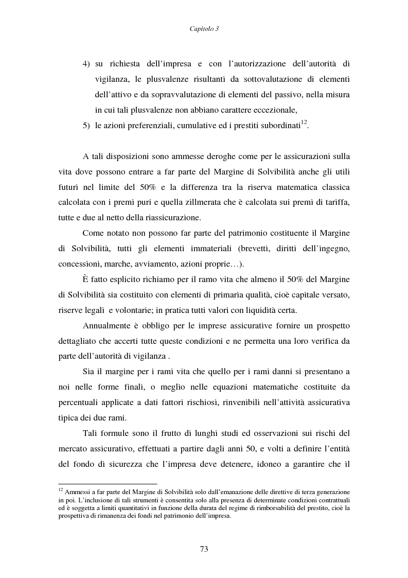 Anteprima della tesi: Il margine di solvibilità ed il risk based capital nel controllo della solvibilità delle imprese di assicurazione, Pagina 8