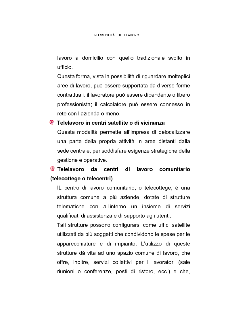 Anteprima della tesi: Il posto di lavoro flessibile: il telelavoro, Pagina 8
