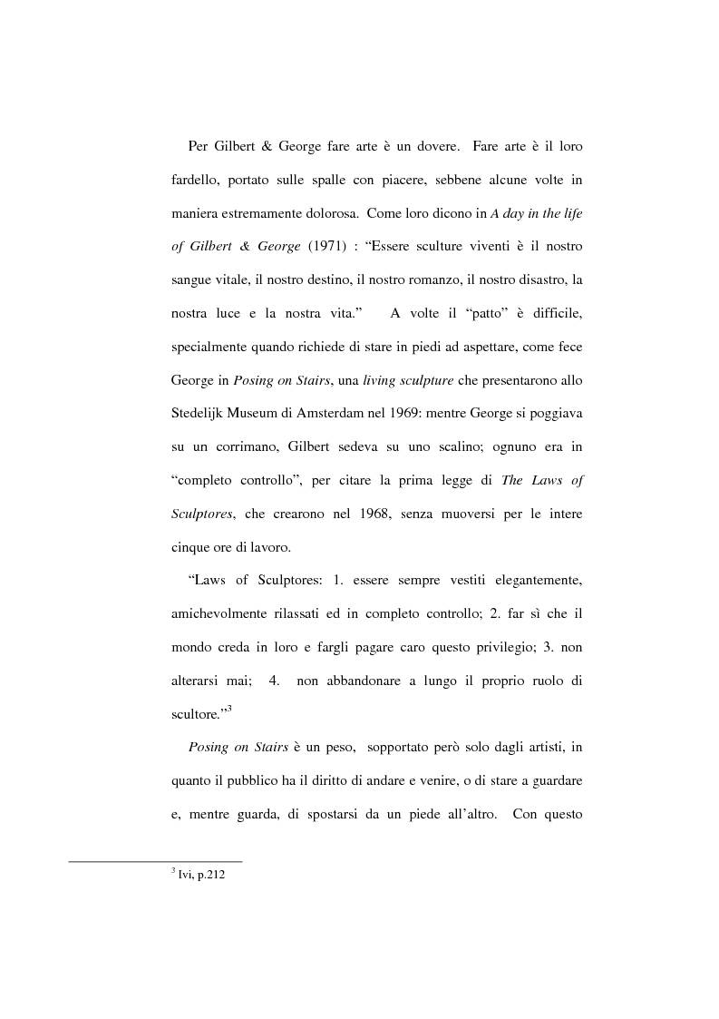 Anteprima della tesi: Gilbert & George: l'arte del corpo come corpo nell'arte, Pagina 9