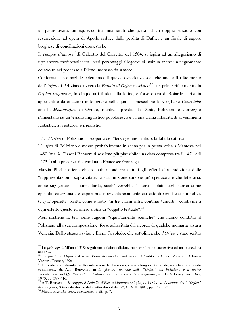 Anteprima della tesi: Metamorfosi dell’arcadia: edizioni e rappresentazioni del sacrificio di Agostino Beccari, Pagina 4