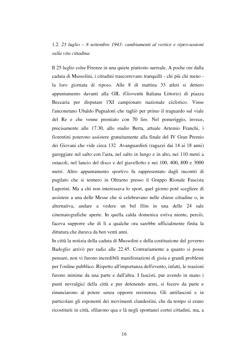 Anteprima della tesi: Vita quotidiana a Firenze nei mesi della Repubblica Sociale Italiana, Pagina 13