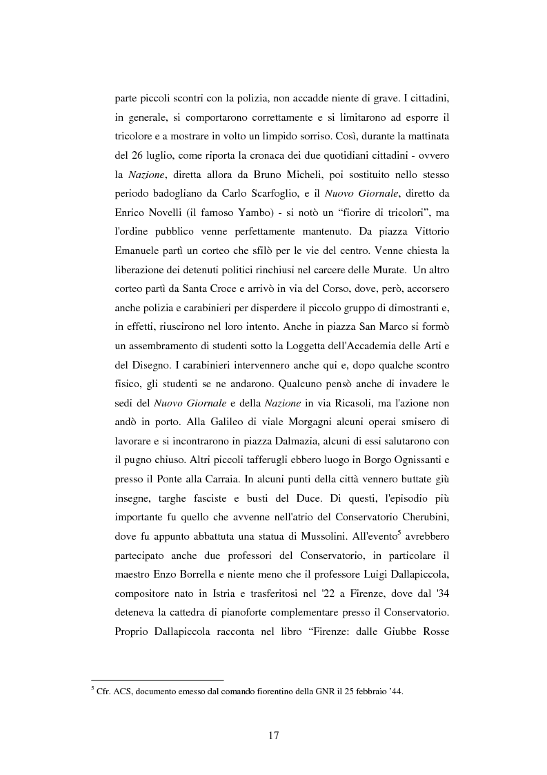Anteprima della tesi: Vita quotidiana a Firenze nei mesi della Repubblica Sociale Italiana, Pagina 14