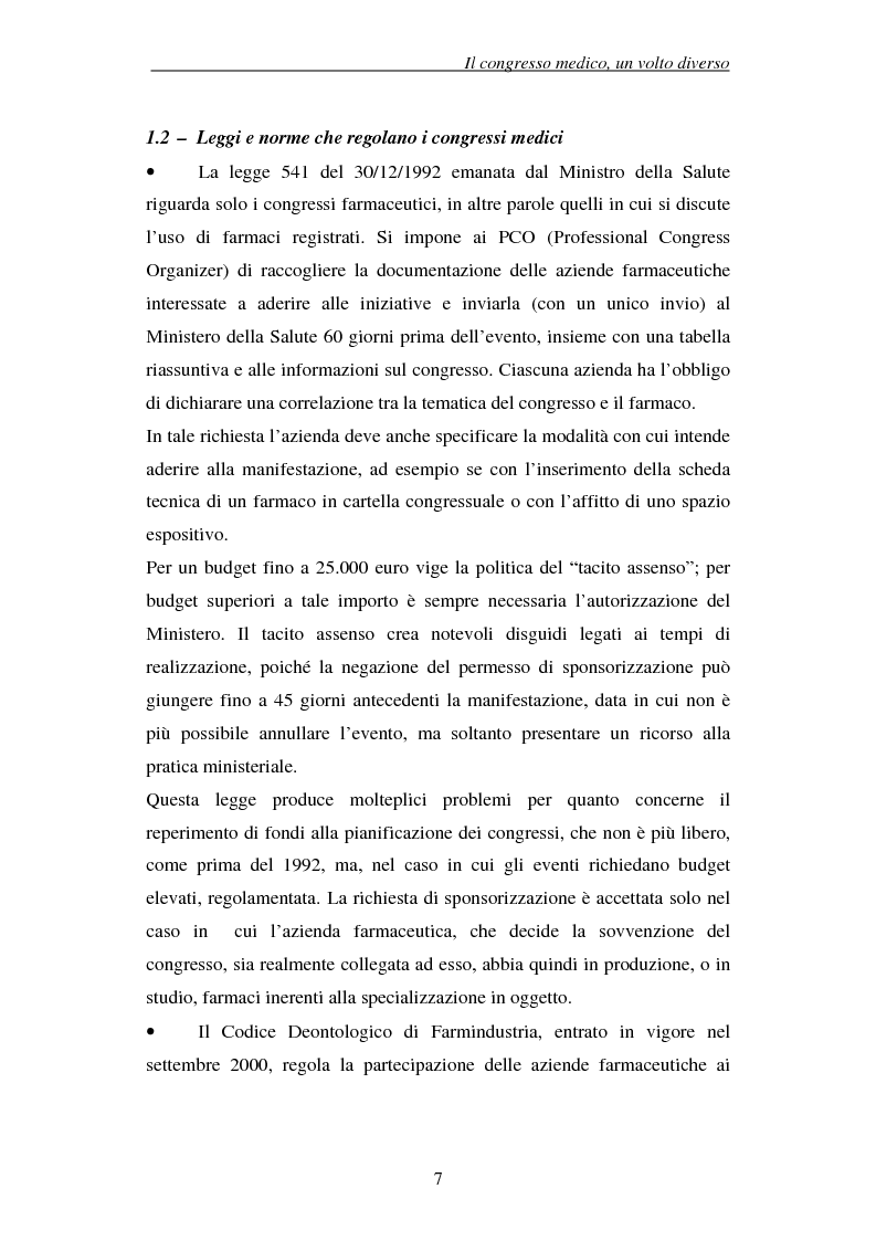 Anteprima della tesi: Associazioni e società medico-scientifiche in Piemonte: realtà congressuale e target strategico, Pagina 7