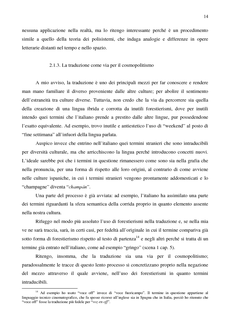 Anteprima della tesi: Nadie hablarà de nosotras cuando hayamos muerto, sceneggiatura originale di Agustìn Dìaz Yanes. L'applicazione della teoria dei polisistemi al lavoro del traduttore e del dialogista nel sottotitolaggio e nel doppiaggio., Pagina 11