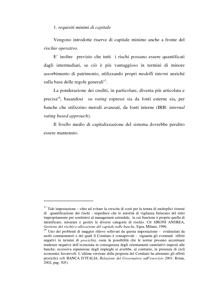 Anteprima della tesi: La gestione dei rischi operativi nelle aziende di credito - Linee evolutive nella prospettiva del ''Nuovo Accordo di Basilea'', Pagina 12