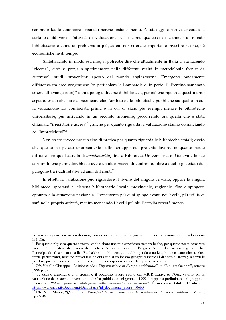 Anteprima della tesi: Materiali biblioteconomici per la nuova biblioteca universitaria di Genova. Avvio di un'indagine, Pagina 15