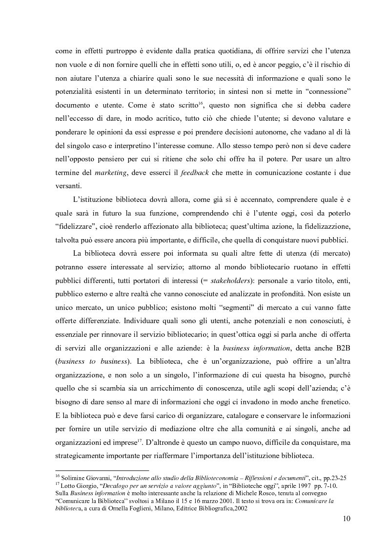 Anteprima della tesi: Materiali biblioteconomici per la nuova biblioteca universitaria di Genova. Avvio di un'indagine, Pagina 7