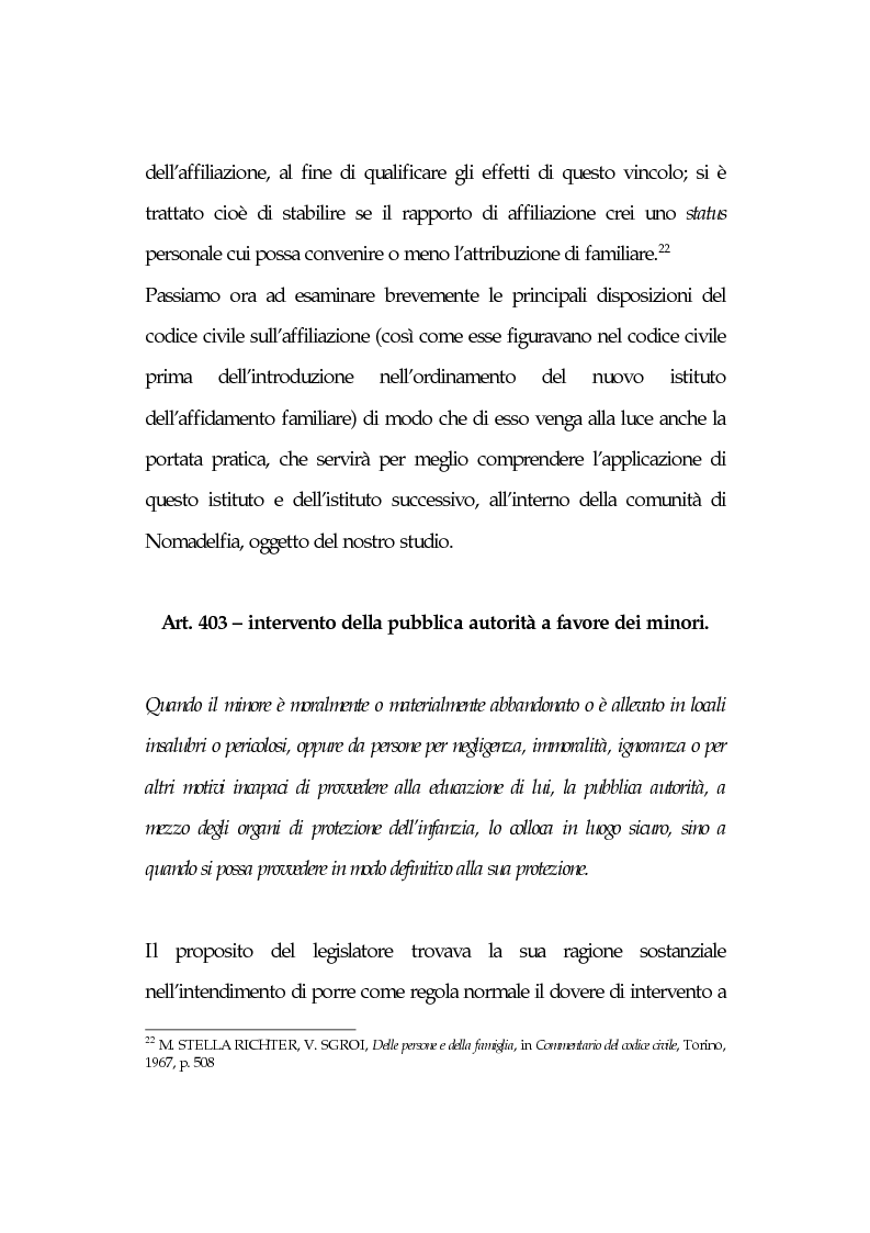 Anteprima della tesi: L'affidamento familiare: l'esperienza della comunità di Nomadelfia, Pagina 14