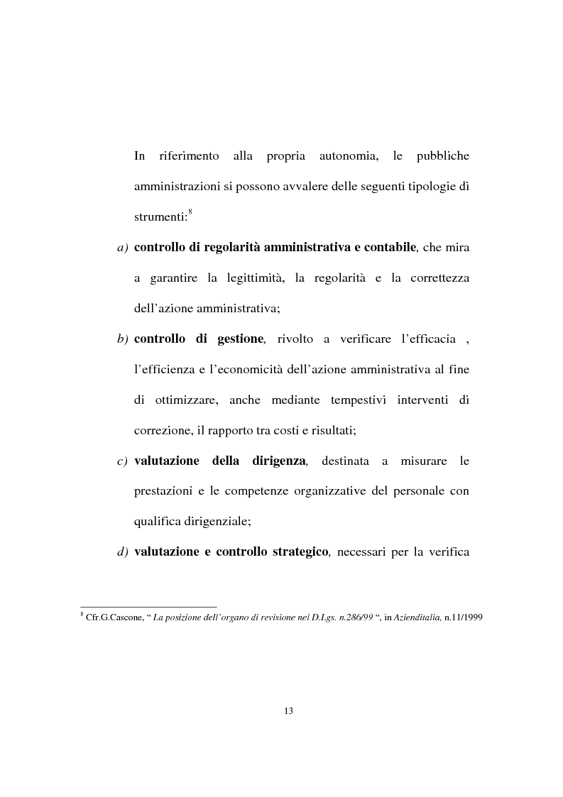 Anteprima della tesi: Il ruolo dell'organo di revisione negli enti locali, Pagina 10