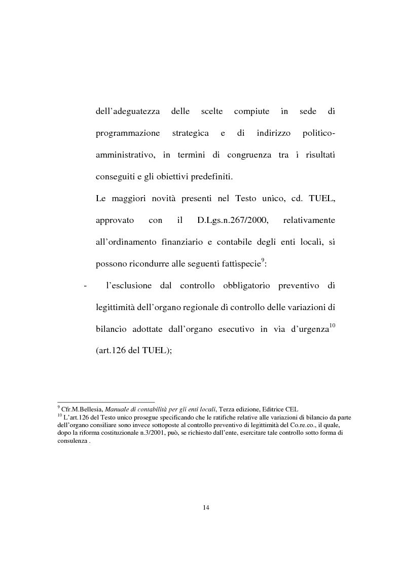 Anteprima della tesi: Il ruolo dell'organo di revisione negli enti locali, Pagina 11