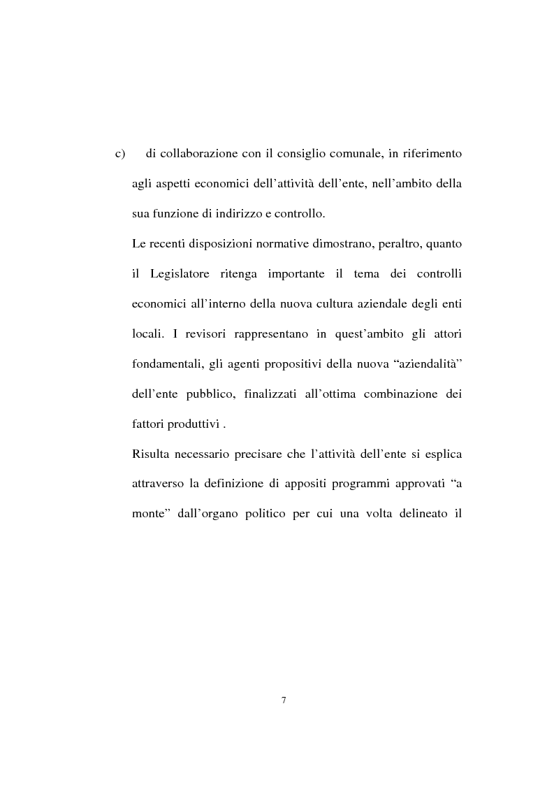 Anteprima della tesi: Il ruolo dell'organo di revisione negli enti locali, Pagina 4