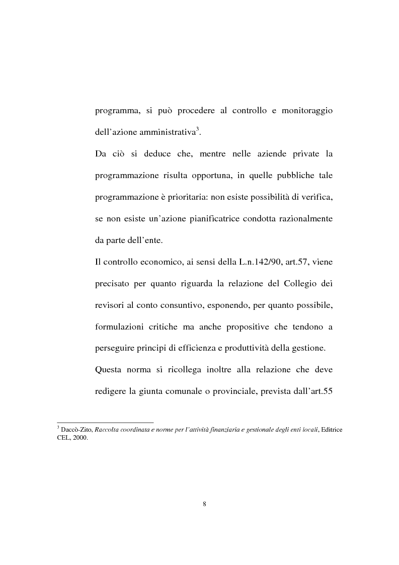 Anteprima della tesi: Il ruolo dell'organo di revisione negli enti locali, Pagina 5