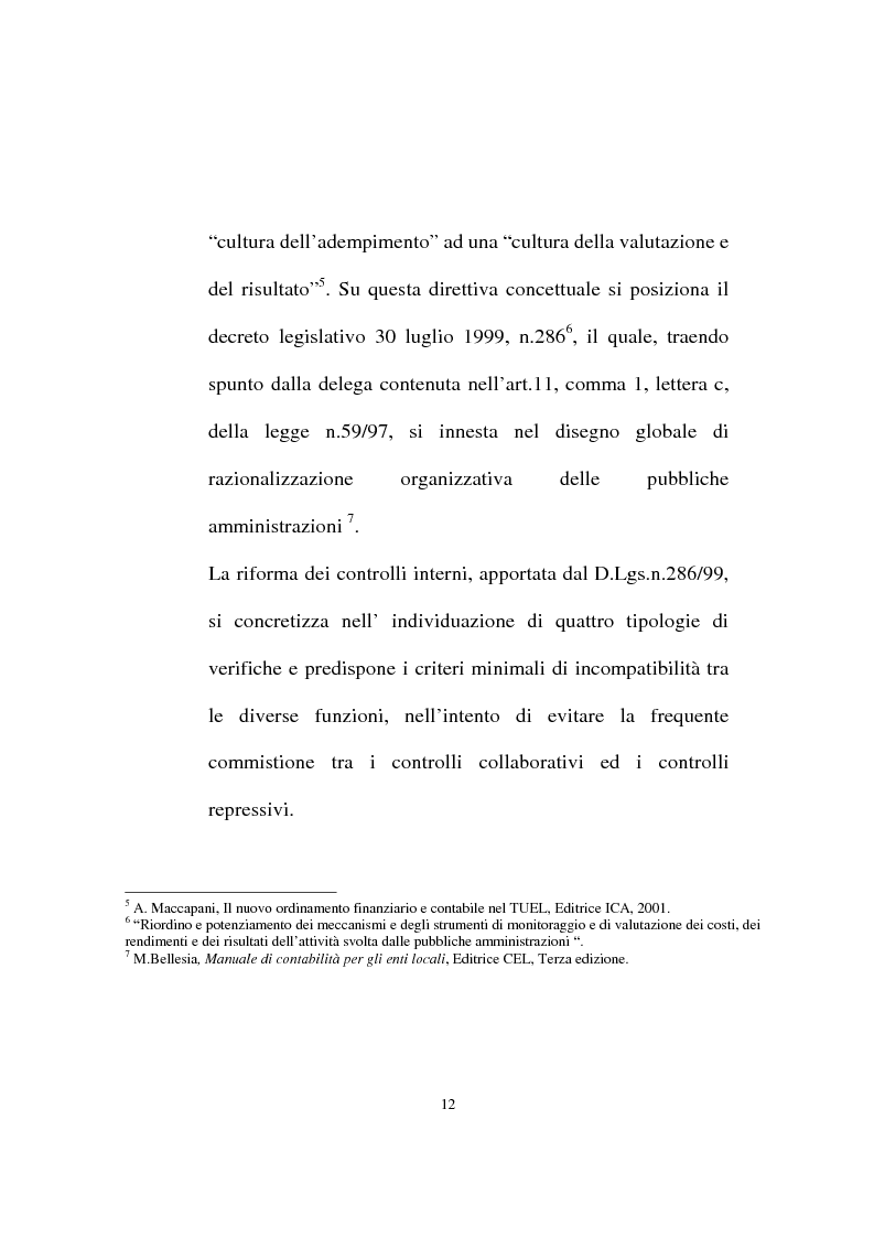 Anteprima della tesi: Il ruolo dell'organo di revisione negli enti locali, Pagina 9