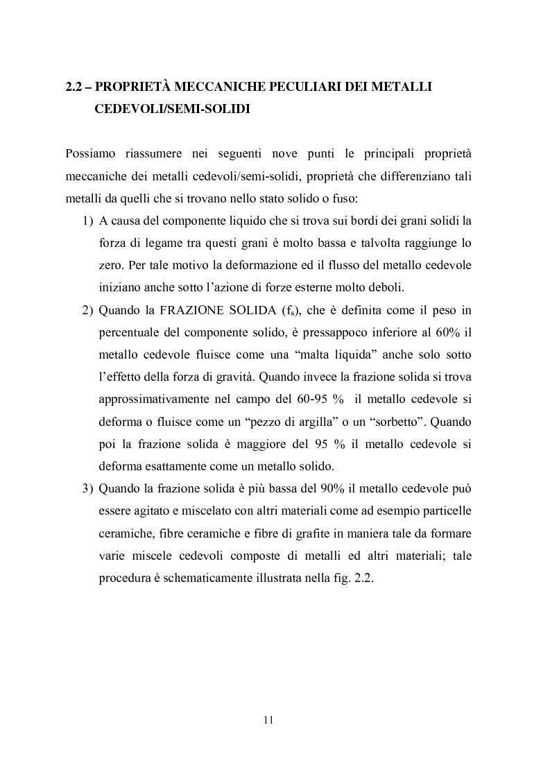 Anteprima della tesi: Procedimenti di tixoformatura di leghe metalliche per componenti automobilistici, Pagina 10