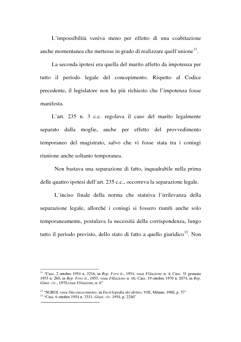 Anteprima della tesi: Il disconoscimento di paternità, Pagina 14