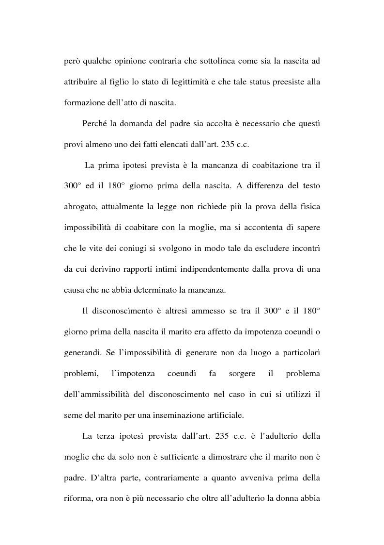 Anteprima della tesi: Il disconoscimento di paternità, Pagina 3
