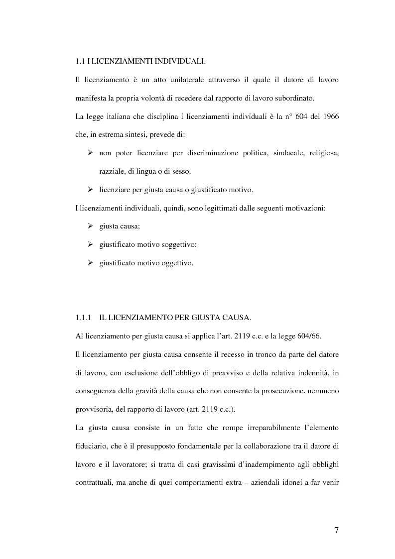 Anteprima della tesi: Riqualificazione professionale e ricollocazione del personale in esubero: outplacement individuale e collettivo, Pagina 7