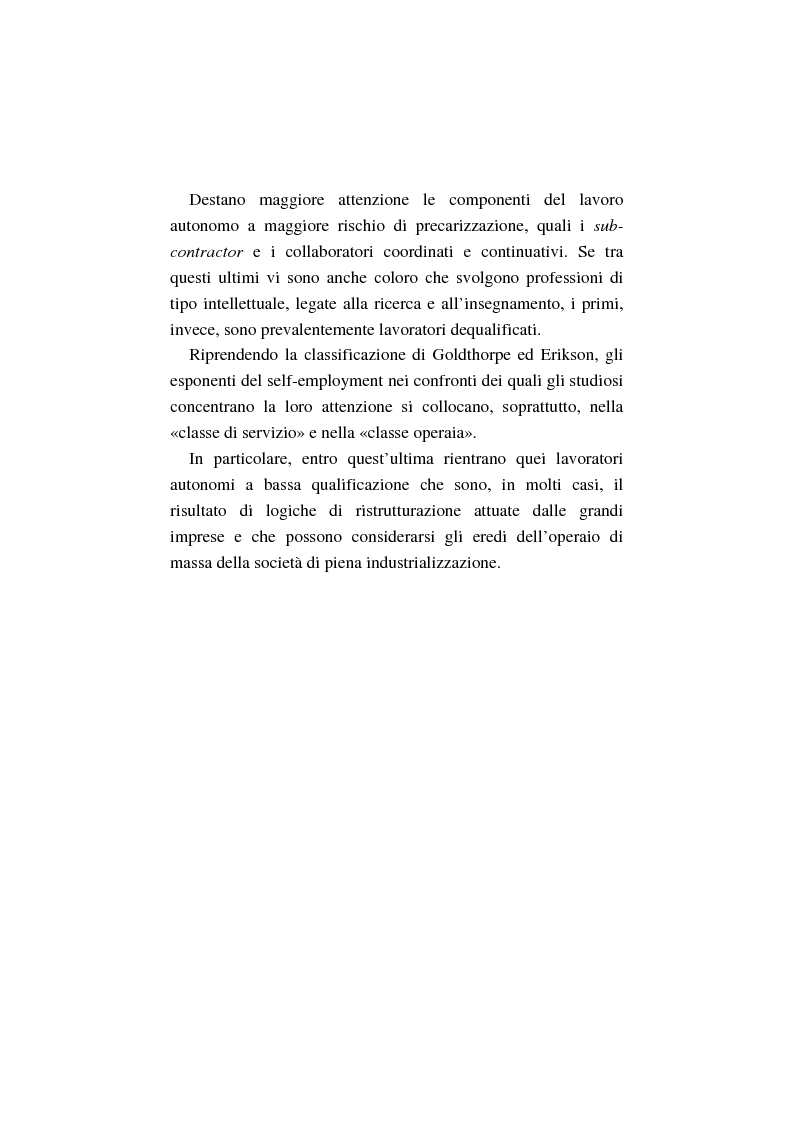 Anteprima della tesi: La costruzione dell'auto-imprenditorialità: professionalità e formazione dei nuovi self-employed, Pagina 12