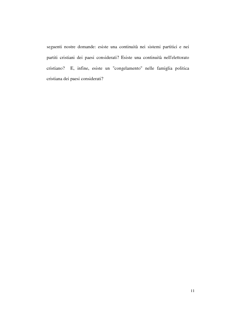 Anteprima della tesi: Continuità e discontinuità dei sistemi partitici e dei partiti cristiani in Polonia, Ungheria e Cecoslovacchia, Pagina 11