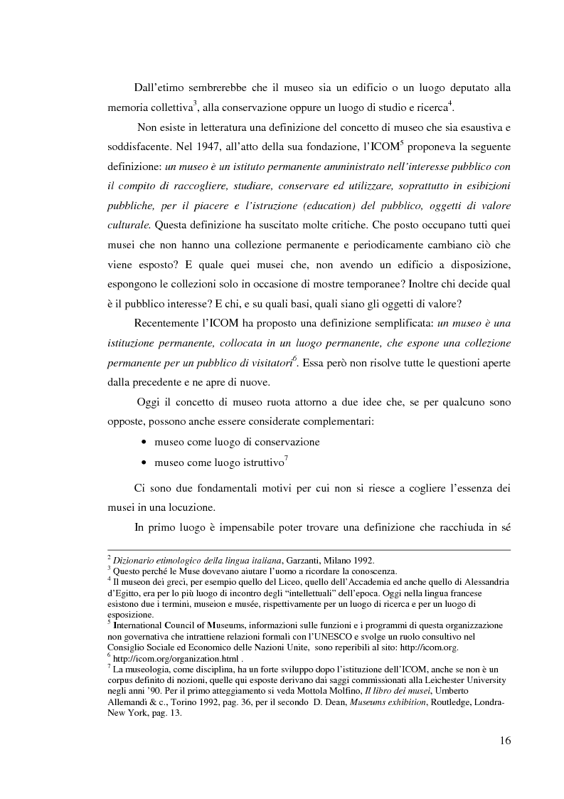 Anteprima della tesi: I musei della scienza e l'ambiente Internet, Pagina 5