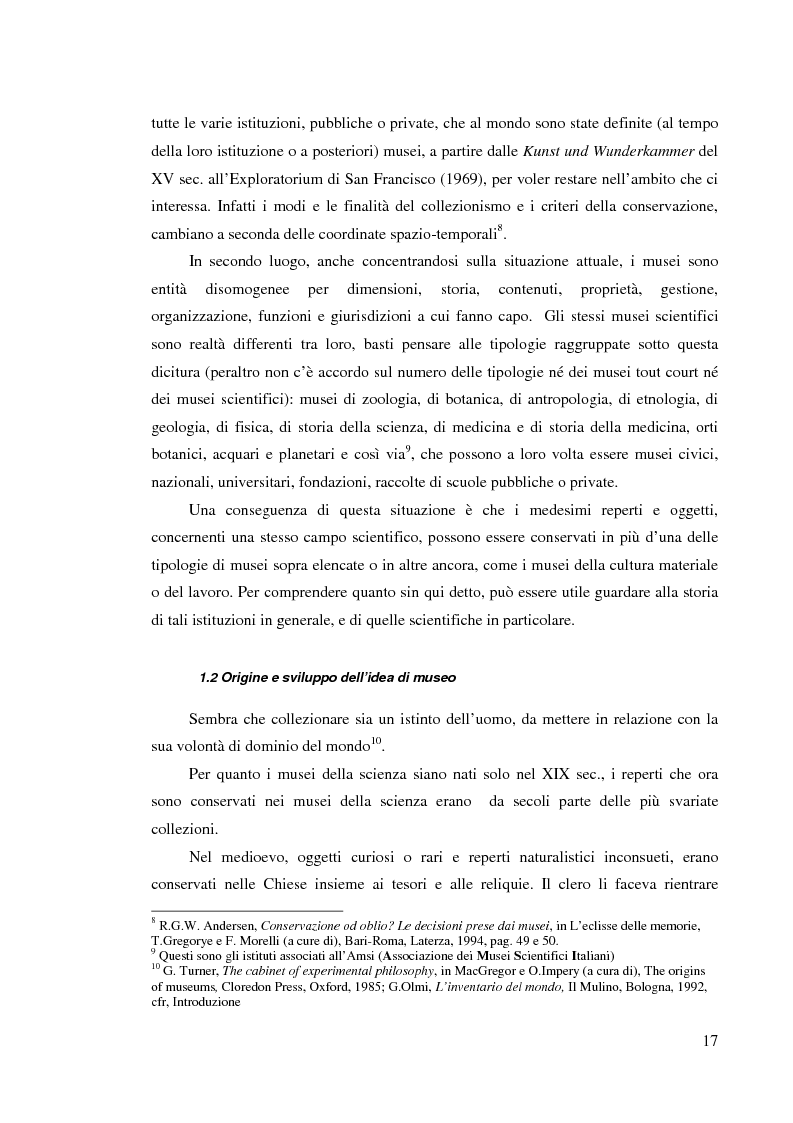 Anteprima della tesi: I musei della scienza e l'ambiente Internet, Pagina 6
