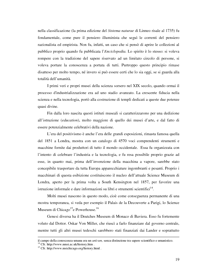 Anteprima della tesi: I musei della scienza e l'ambiente Internet, Pagina 8