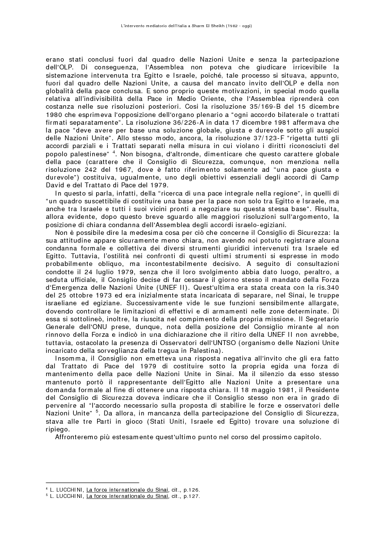Anteprima della tesi: L'intervento mediatorio dell'Italia a Sharm El Sheikh (1982-oggi), Pagina 4