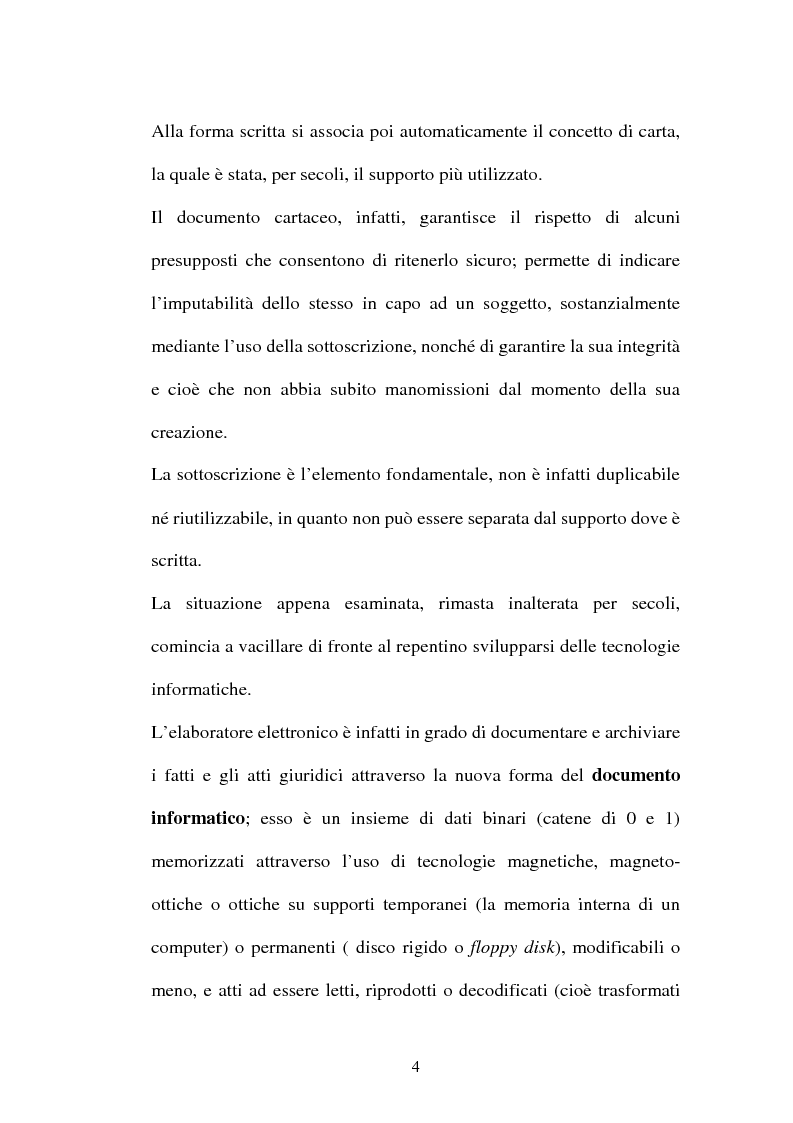 Anteprima della tesi: Dal documento cartaceo al documento informatico, Pagina 2