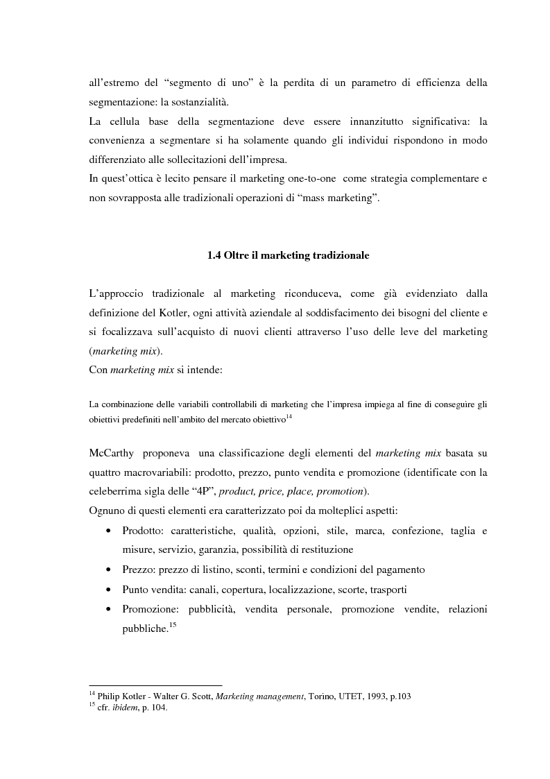 Anteprima della tesi: Il CRM, rapporti con il marketing, evoluzione nel web e modelli per un approccio normativo. Il caso The Health Hub, Pagina 13