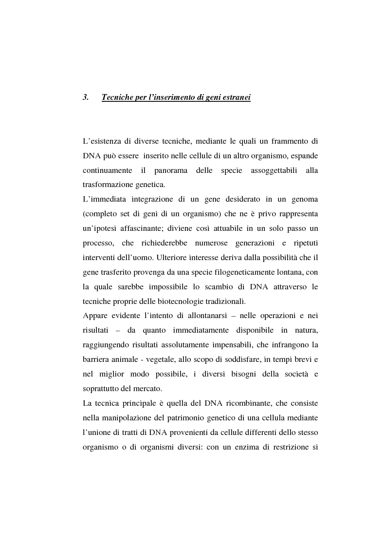 Anteprima della tesi: L'agricoltura geneticamente modificata dall'erosione della biodiversità ai problemi di una biopolitica globale, Pagina 14