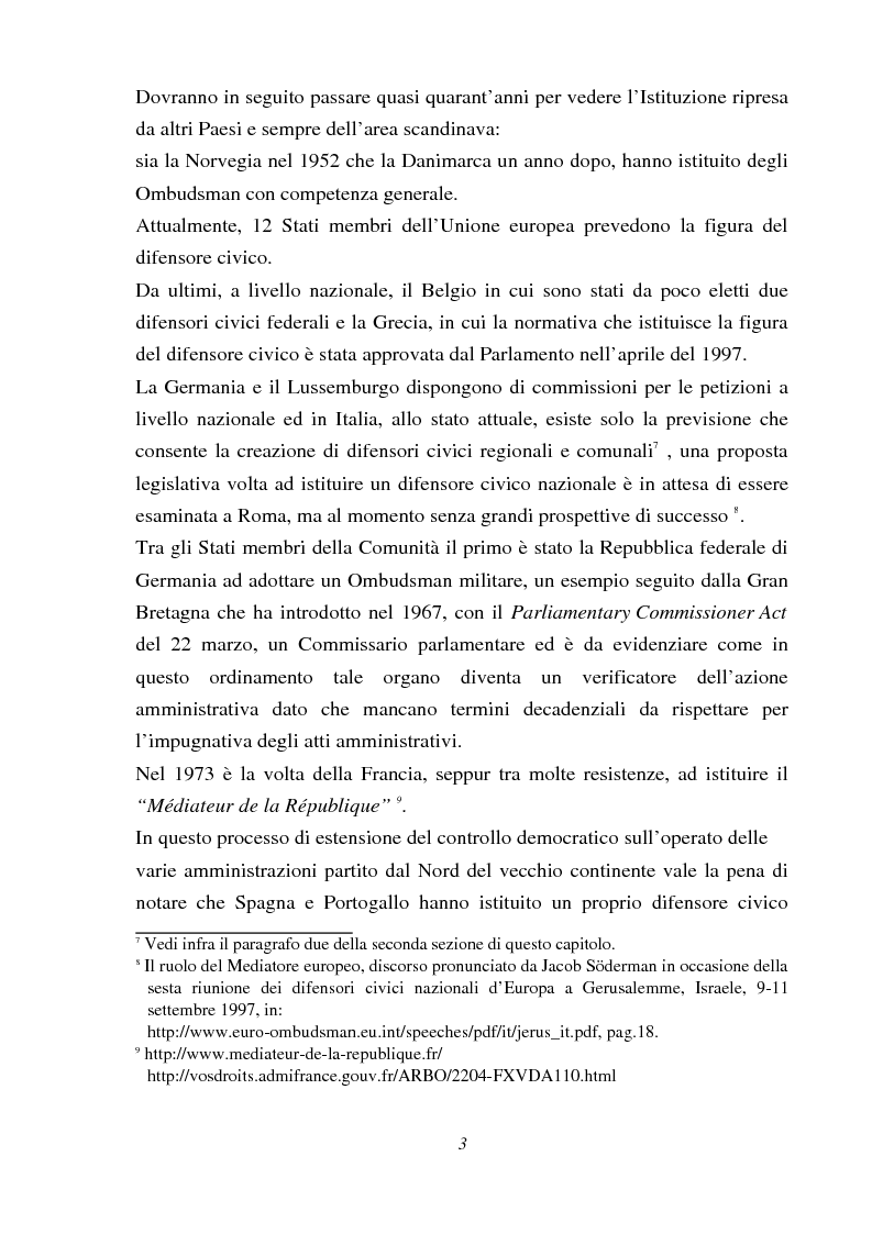 Anteprima della tesi: Il Mediatore europeo, Pagina 3